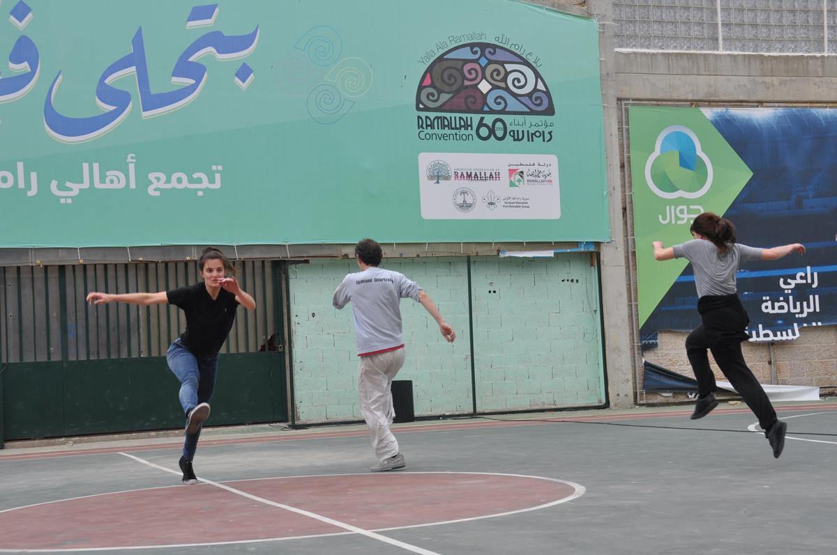 Take-air rehearsing in Ramallah